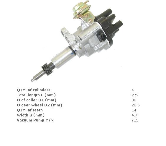 Розподільник (дв.k15,k21,h15) запалювання [22100fu410; Fol./a-ej22-107a-0067a; tvh/3746421, 34208671] Nissan