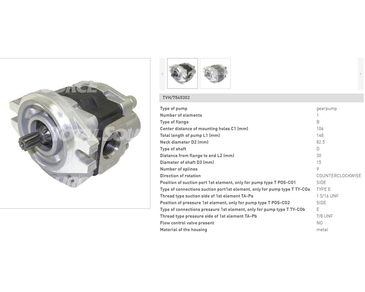 Гідронасос EP18KT Caterpillar